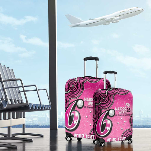 Sydney Sixers NAIDOC Week 2026 Custom Luggage Cover 50 Years Deadly Indigenous Art Glitter Effect