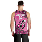 Sydney Sixers NAIDOC Week 2026 Custom Men Tank Top 50 Years Deadly Indigenous Art Glitter Effect