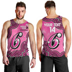 Sydney Sixers NAIDOC Week 2026 Custom Men Tank Top 50 Years Deadly Indigenous Art Glitter Effect