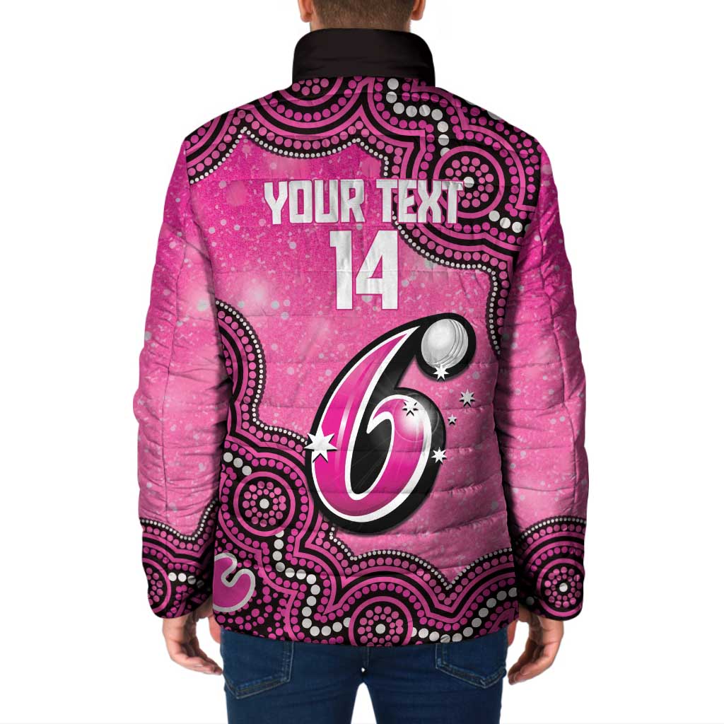 Sydney Sixers NAIDOC Week 2026 Custom Padded Jacket 50 Years Deadly Indigenous Art Glitter Effect