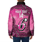Sydney Sixers NAIDOC Week 2026 Custom Padded Jacket 50 Years Deadly Indigenous Art Glitter Effect