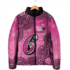 Sydney Sixers NAIDOC Week 2026 Custom Padded Jacket 50 Years Deadly Indigenous Art Glitter Effect