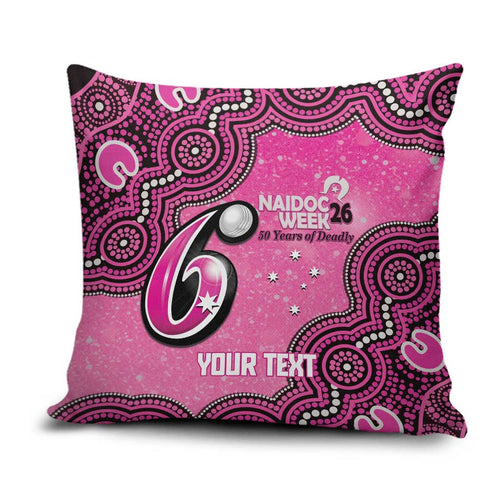 Sydney Sixers NAIDOC Week 2026 Custom Pillow Cover 50 Years Deadly Indigenous Art Glitter Effect