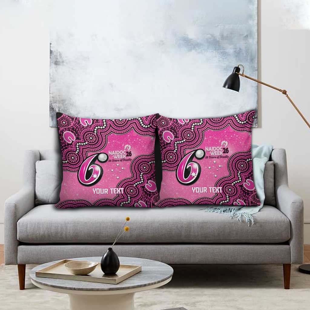 Sydney Sixers NAIDOC Week 2026 Custom Pillow Cover 50 Years Deadly Indigenous Art Glitter Effect