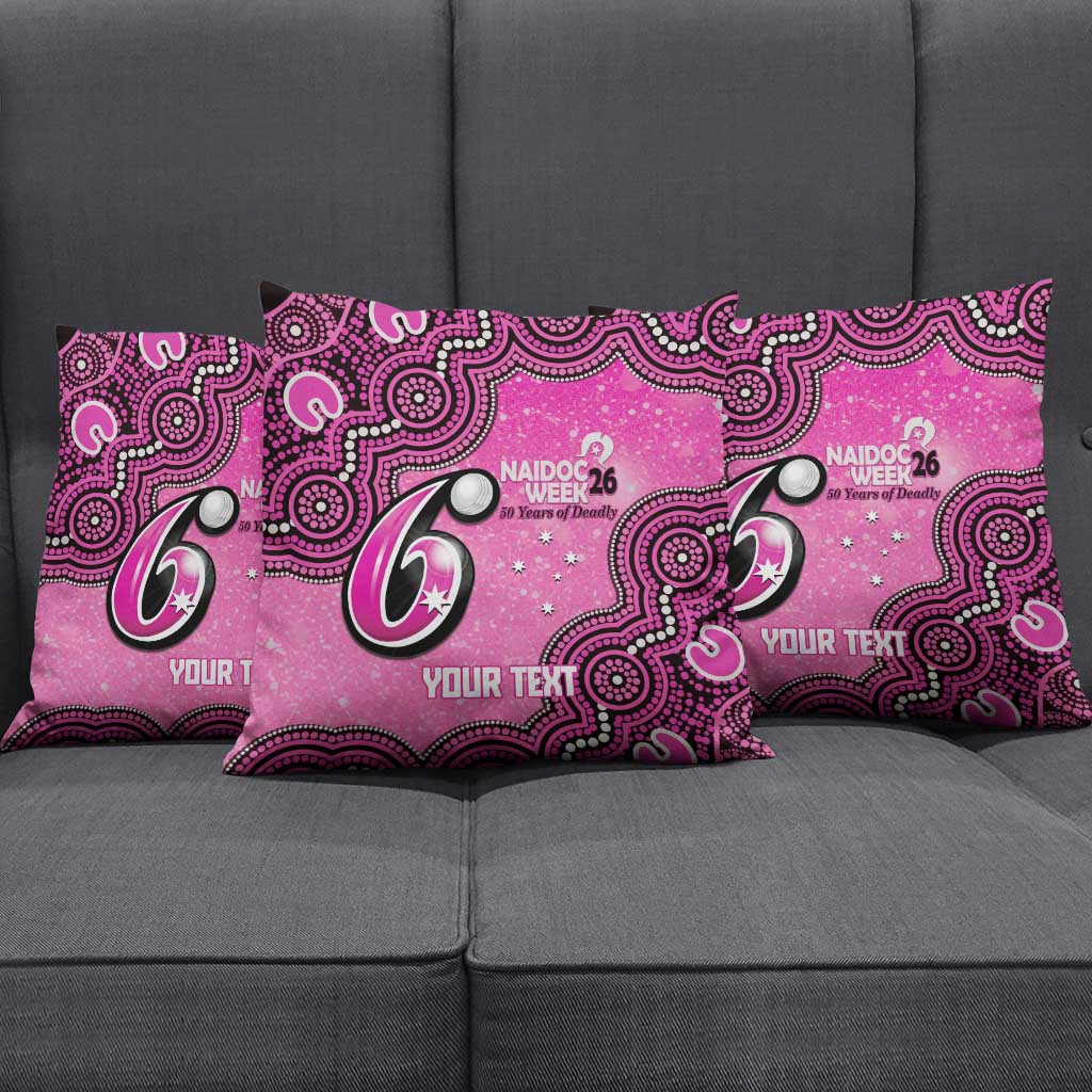 Sydney Sixers NAIDOC Week 2026 Custom Pillow Cover 50 Years Deadly Indigenous Art Glitter Effect