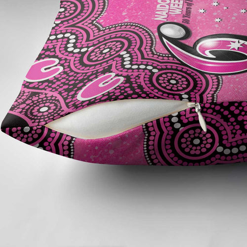 Sydney Sixers NAIDOC Week 2026 Custom Pillow Cover 50 Years Deadly Indigenous Art Glitter Effect