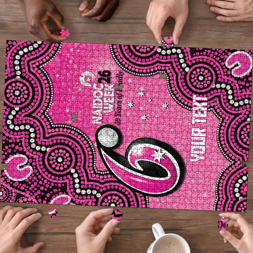 Sydney Sixers NAIDOC Week 2026 Custom Puzzle 50 Years Deadly Indigenous Art Glitter Effect