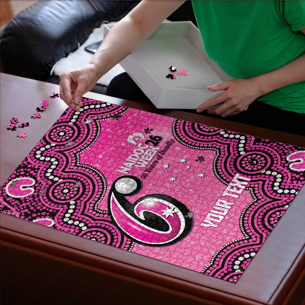 Sydney Sixers NAIDOC Week 2026 Custom Puzzle 50 Years Deadly Indigenous Art Glitter Effect