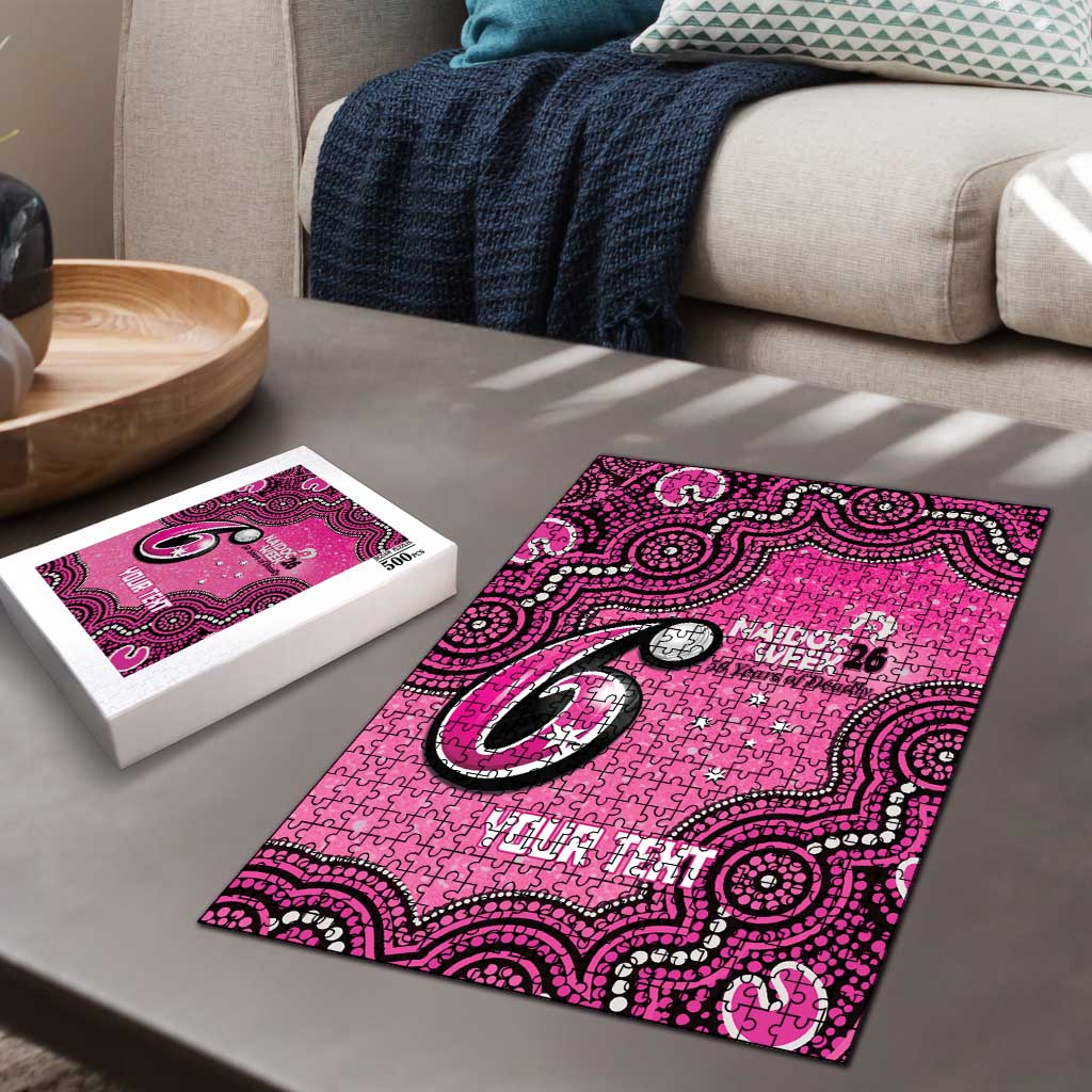Sydney Sixers NAIDOC Week 2026 Custom Puzzle 50 Years Deadly Indigenous Art Glitter Effect