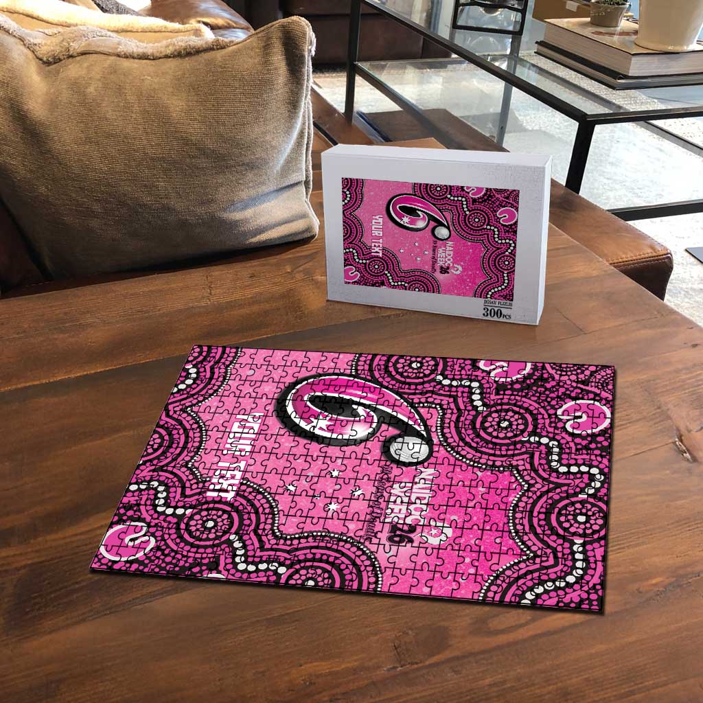 Sydney Sixers NAIDOC Week 2026 Custom Puzzle 50 Years Deadly Indigenous Art Glitter Effect