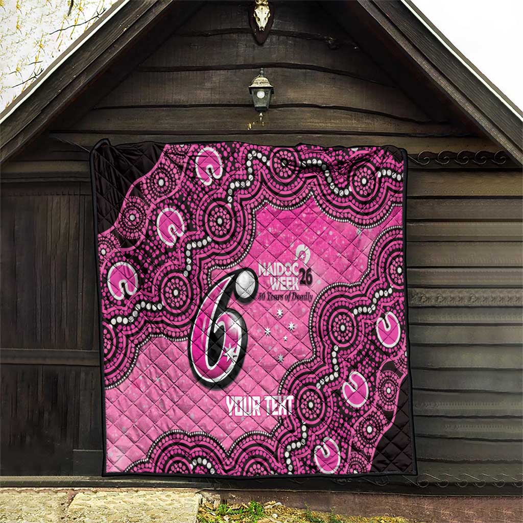 Sydney Sixers NAIDOC Week 2026 Custom Quilt 50 Years Deadly Indigenous Art Glitter Effect