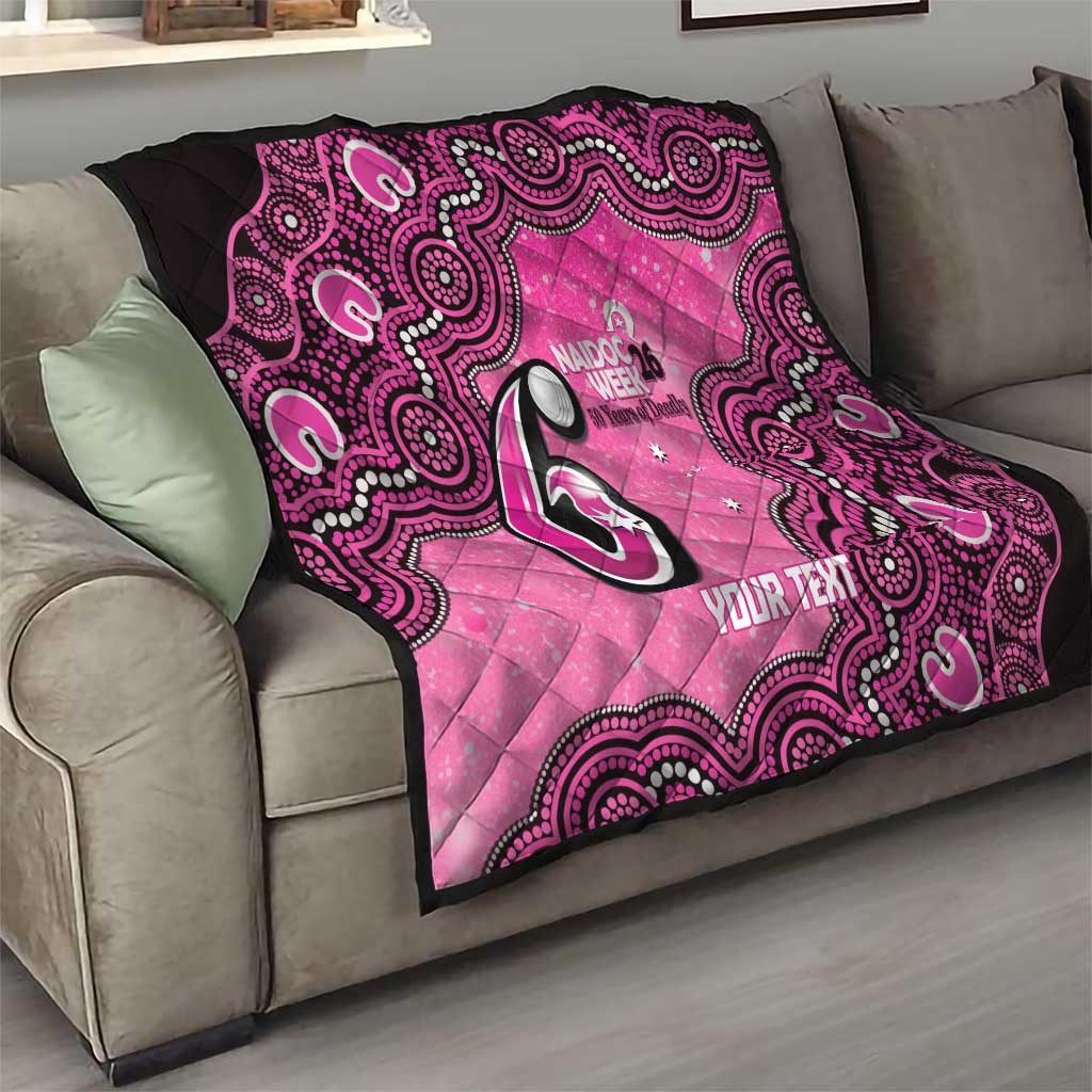 Sydney Sixers NAIDOC Week 2026 Custom Quilt 50 Years Deadly Indigenous Art Glitter Effect