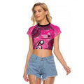 Sydney Sixers NAIDOC Week 2026 Custom Raglan Cropped T Shirt 50 Years Deadly Indigenous Art Glitter Effect