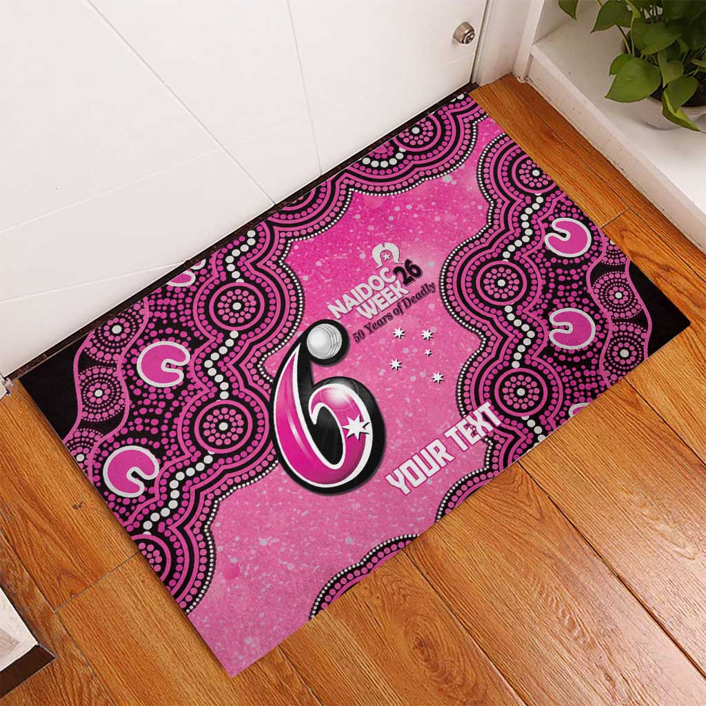 Sydney Sixers NAIDOC Week 2026 Custom Rubber Doormat 50 Years Deadly Indigenous Art Glitter Effect