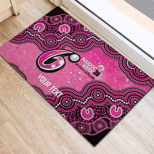 Sydney Sixers NAIDOC Week 2026 Custom Rubber Doormat 50 Years Deadly Indigenous Art Glitter Effect