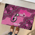 Sydney Sixers NAIDOC Week 2026 Custom Rubber Doormat 50 Years Deadly Indigenous Art Glitter Effect