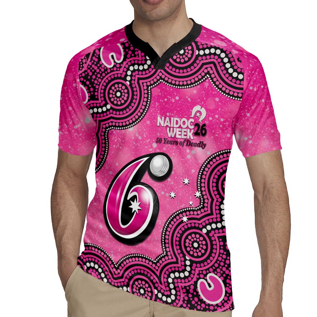 Sydney Sixers NAIDOC Week 2026 Custom Rugby Jersey 50 Years Deadly Indigenous Art Glitter Effect