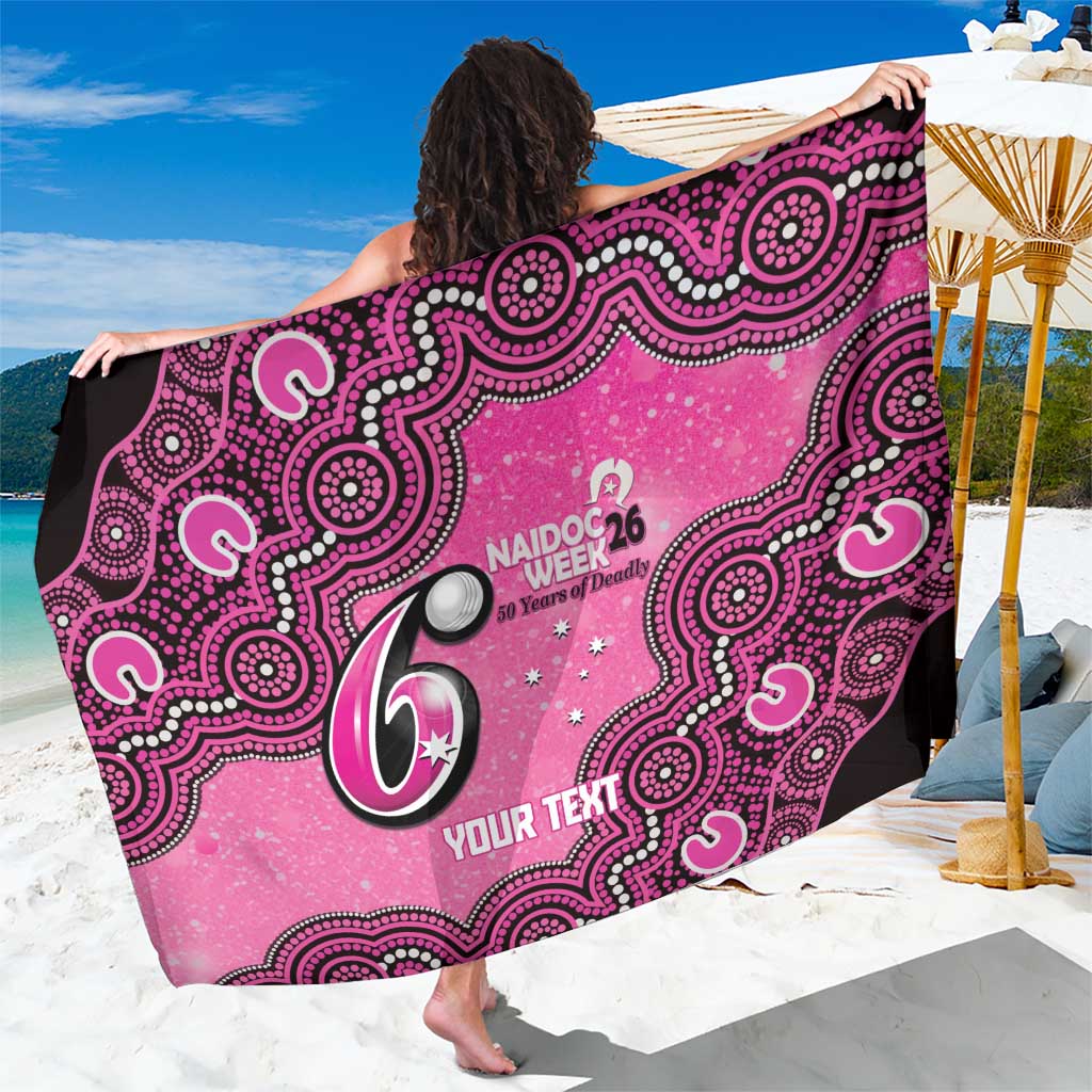 Sydney Sixers NAIDOC Week 2026 Custom Sarong 50 Years Deadly Indigenous Art Glitter Effect