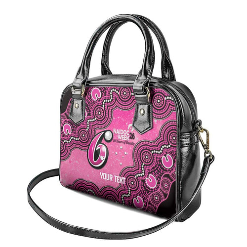 Sydney Sixers NAIDOC Week 2026 Custom Shoulder Handbag 50 Years Deadly Indigenous Art Glitter Effect