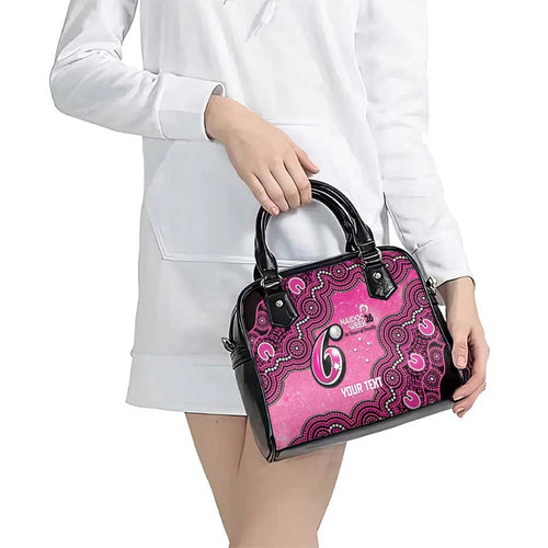 Sydney Sixers NAIDOC Week 2026 Custom Shoulder Handbag 50 Years Deadly Indigenous Art Glitter Effect