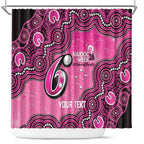 Sydney Sixers NAIDOC Week 2026 Custom Shower Curtain 50 Years Deadly Indigenous Art Glitter Effect