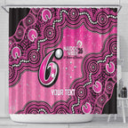 Sydney Sixers NAIDOC Week 2026 Custom Shower Curtain 50 Years Deadly Indigenous Art Glitter Effect