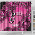 Sydney Sixers NAIDOC Week 2026 Custom Shower Curtain 50 Years Deadly Indigenous Art Glitter Effect