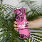 Sydney Sixers NAIDOC Week 2026 Custom Skinny Tumbler 50 Years Deadly Indigenous Art Glitter Effect