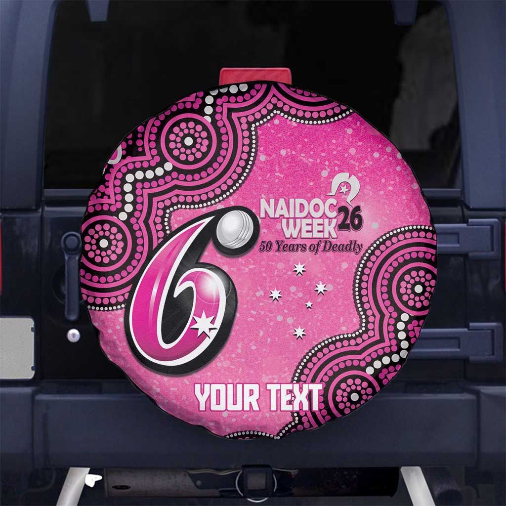 Sydney Sixers NAIDOC Week 2026 Custom Spare Tire Cover 50 Years Deadly Indigenous Art Glitter Effect