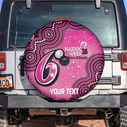 Sydney Sixers NAIDOC Week 2026 Custom Spare Tire Cover 50 Years Deadly Indigenous Art Glitter Effect