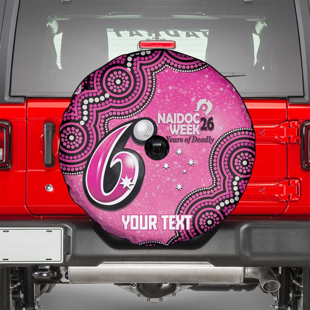 Sydney Sixers NAIDOC Week 2026 Custom Spare Tire Cover 50 Years Deadly Indigenous Art Glitter Effect