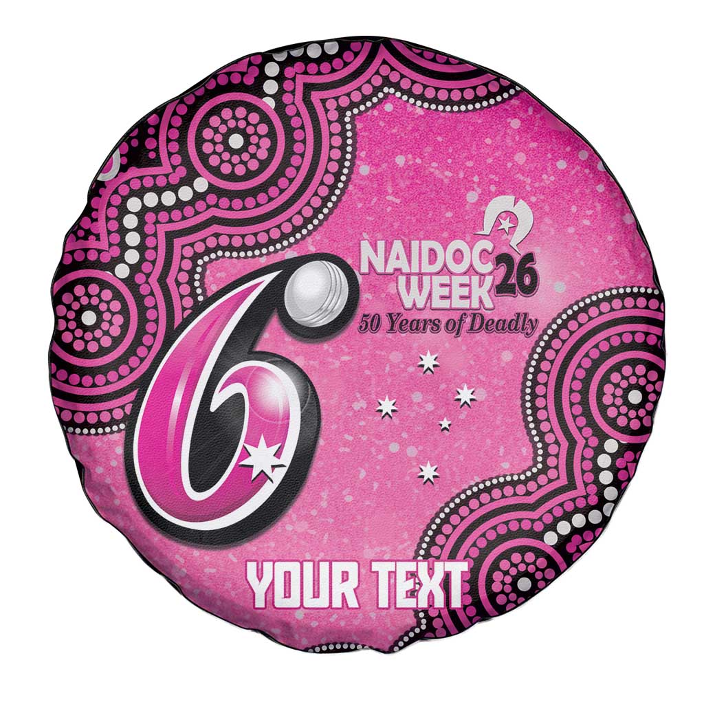 Sydney Sixers NAIDOC Week 2026 Custom Spare Tire Cover 50 Years Deadly Indigenous Art Glitter Effect