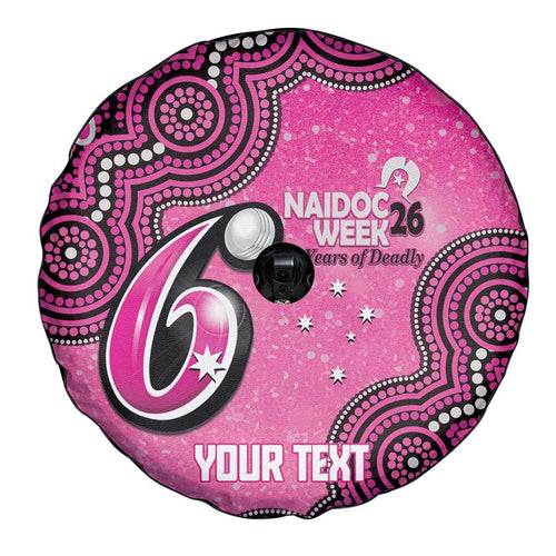 Sydney Sixers NAIDOC Week 2026 Custom Spare Tire Cover 50 Years Deadly Indigenous Art Glitter Effect