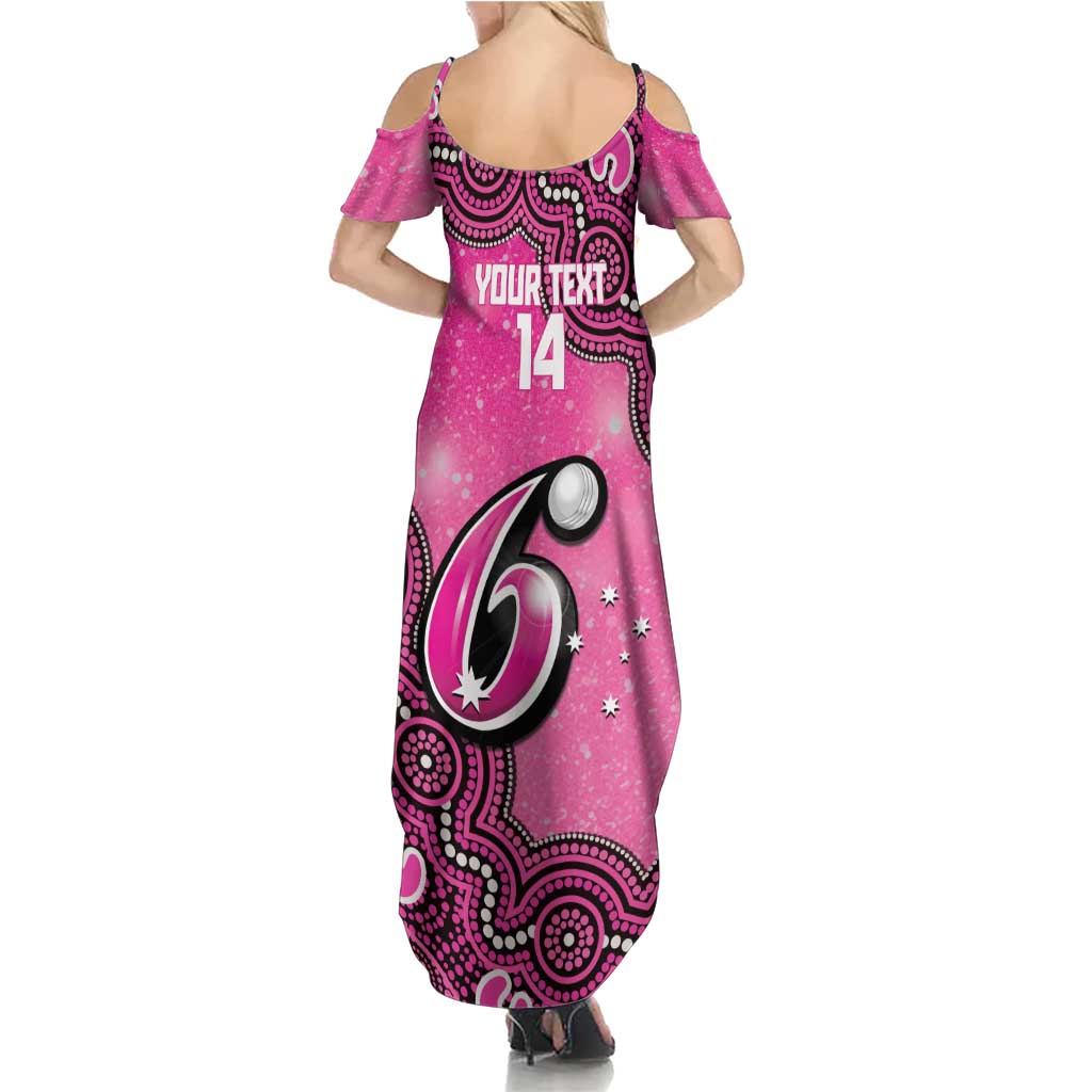 Sydney Sixers NAIDOC Week 2026 Custom Summer Maxi Dress 50 Years Deadly Indigenous Art Glitter Effect