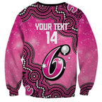 Sydney Sixers NAIDOC Week 2026 Custom Sweatshirt 50 Years Deadly Indigenous Art Glitter Effect
