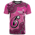 Sydney Sixers NAIDOC Week 2026 Custom T Shirt 50 Years Deadly Indigenous Art Glitter Effect