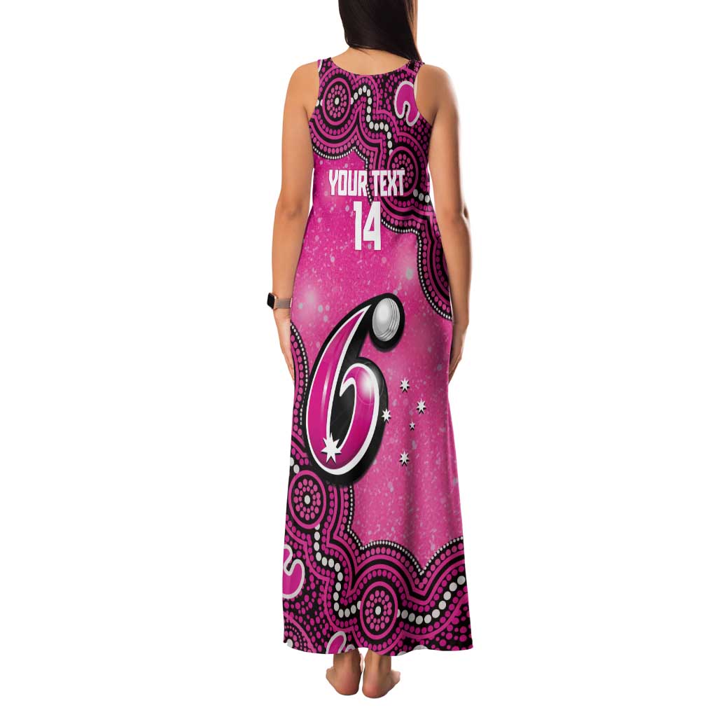 Sydney Sixers NAIDOC Week 2026 Custom Tank Maxi Dress 50 Years Deadly Indigenous Art Glitter Effect