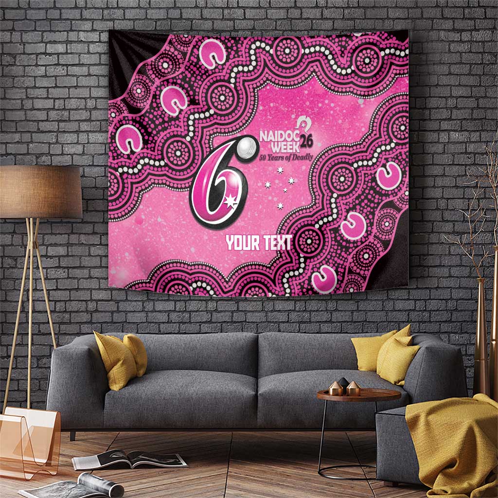 Sydney Sixers NAIDOC Week 2026 Custom Tapestry 50 Years Deadly Indigenous Art Glitter Effect