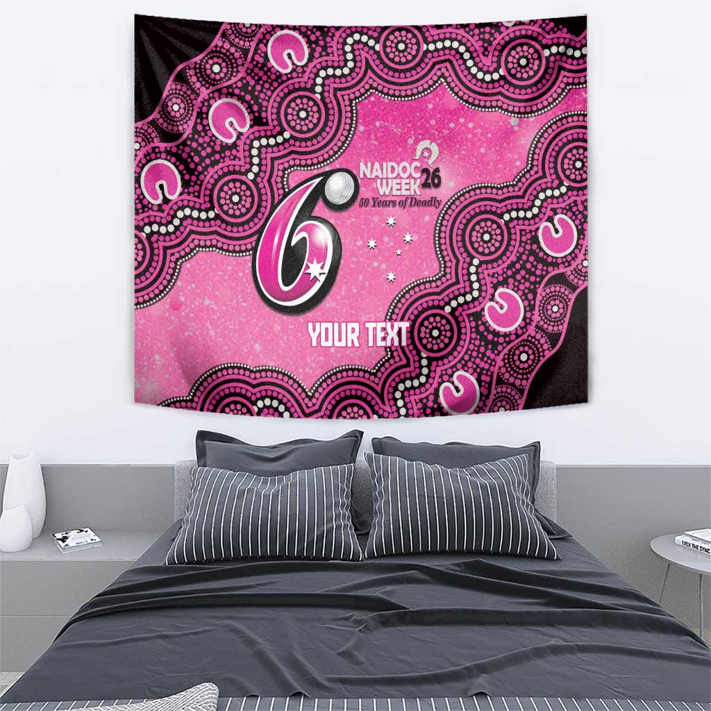 Sydney Sixers NAIDOC Week 2026 Custom Tapestry 50 Years Deadly Indigenous Art Glitter Effect