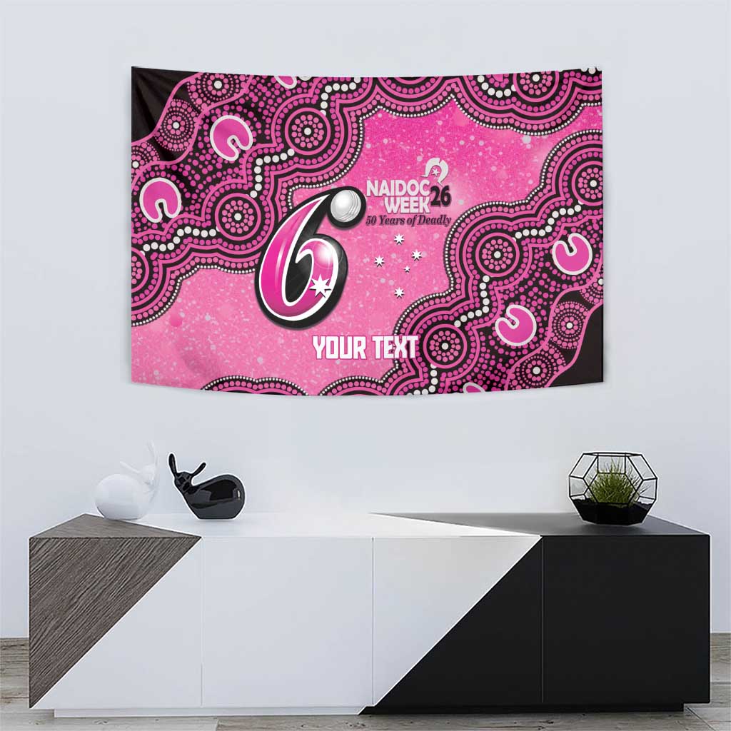 Sydney Sixers NAIDOC Week 2026 Custom Tapestry 50 Years Deadly Indigenous Art Glitter Effect