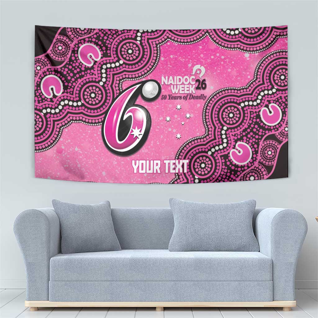 Sydney Sixers NAIDOC Week 2026 Custom Tapestry 50 Years Deadly Indigenous Art Glitter Effect