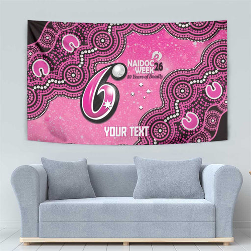 Sydney Sixers NAIDOC Week 2026 Custom Tapestry 50 Years Deadly Indigenous Art Glitter Effect