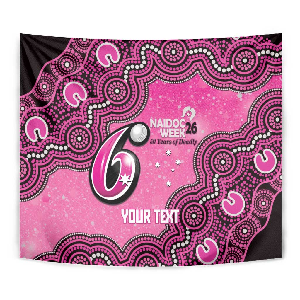 Sydney Sixers NAIDOC Week 2026 Custom Tapestry 50 Years Deadly Indigenous Art Glitter Effect