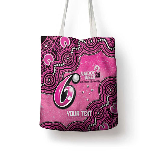 Sydney Sixers NAIDOC Week 2026 Custom Tote Bag 50 Years Deadly Indigenous Art Glitter Effect