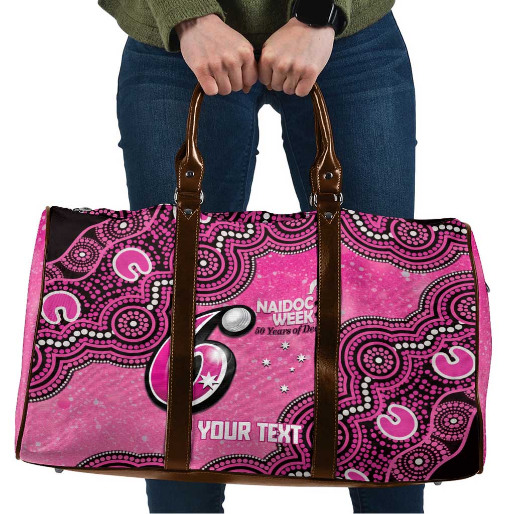 Sydney Sixers NAIDOC Week 2026 Custom Travel Bag 50 Years Deadly Indigenous Art Glitter Effect