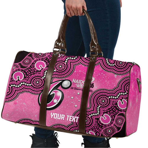 Sydney Sixers NAIDOC Week 2026 Custom Travel Bag 50 Years Deadly Indigenous Art Glitter Effect