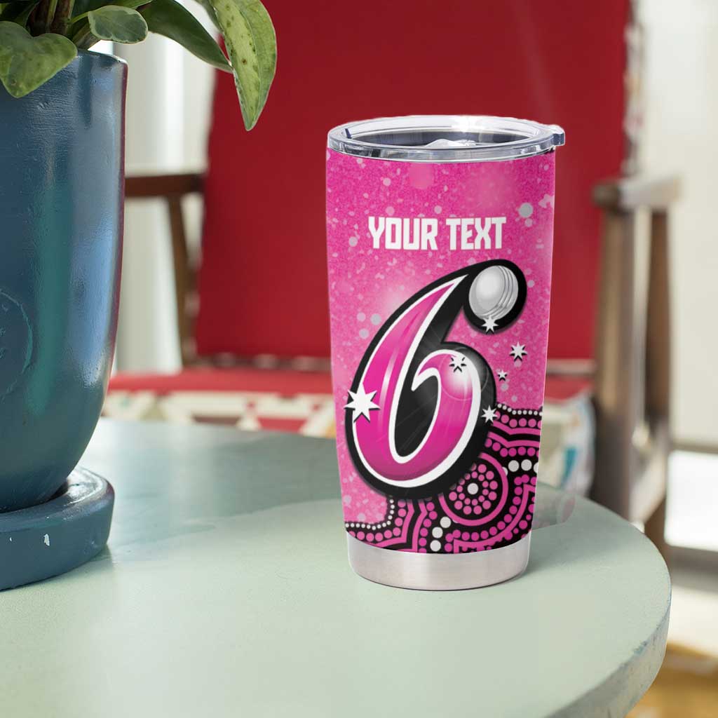 Sydney Sixers NAIDOC Week 2026 Custom Tumbler Cup 50 Years Deadly Indigenous Art Glitter Effect