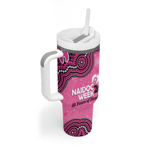 Sydney Sixers NAIDOC Week 2026 Custom Tumbler With Handle 50 Years Deadly Indigenous Art Glitter Effect