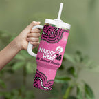 Sydney Sixers NAIDOC Week 2026 Custom Tumbler With Handle 50 Years Deadly Indigenous Art Glitter Effect