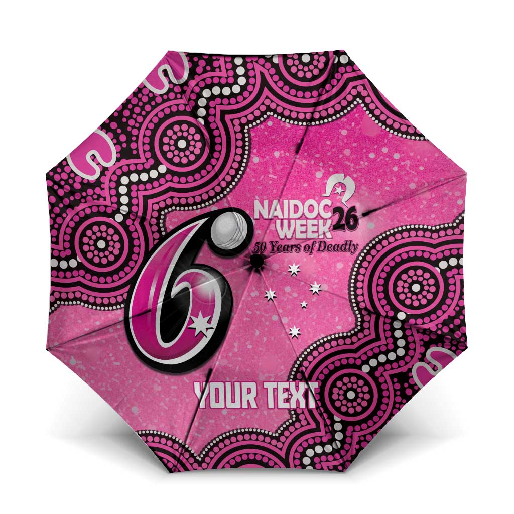 Sydney Sixers NAIDOC Week 2026 Custom Umbrella 50 Years Deadly Indigenous Art Glitter Effect